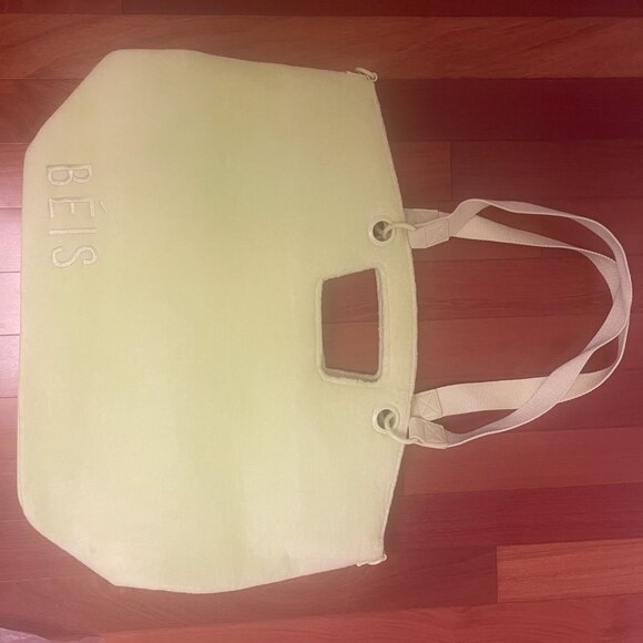Beis Terry Tote in Citron, Brand New, Never Used - Picture 7 of 12
